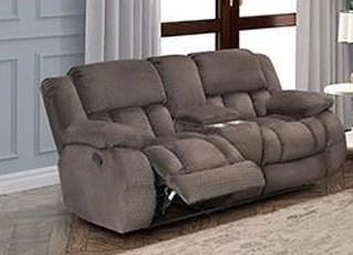 Dual Reclining Choclate Sofa and Love Seat with Cup Holders